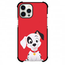 101 Dalmatians Lucky Phone Case For iPhone Samsung Galaxy Pixel OnePlus Vivo Xiaomi Asus Sony Motorola Nokia - 101 Dalmatians Lucky Smiling On Red Background