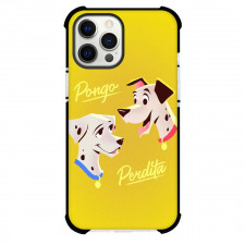 101 Dalmatians Phone Case For iPhone Samsung Galaxy Pixel OnePlus Vivo Xiaomi Asus Sony Motorola Nokia - 101 Dalmatians Pongo And Perdita Avatar On Yellow Background