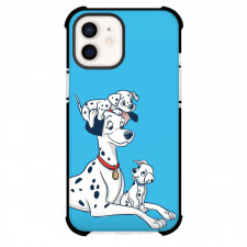101 Dalmatians Phone Case For iPhone Samsung Galaxy Pixel OnePlus Vivo Xiaomi Asus Sony Motorola Nokia - 101 Dalmatians Pongo And Puppy On Blue Background
