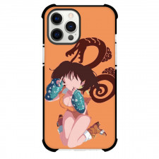 The Seven Deadly Sins Diane Case For iPhone Samsung Galaxy Pixel OnePlus Vivo Xiaomi Asus Sony Motorola Nokia - Diane Jump Portrait Vector Art On Orange Background