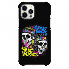 AEW Young Buck Phone Case For iPhone And Samsung Galaxy Devices - Young Buck Killing The Business Double Skull Graphic Art