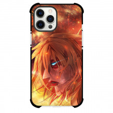 Attack On Titan Annie Phone Case For iPhone Samsung Galaxy Pixel OnePlus Vivo Xiaomi Asus Sony Motorola Nokia - Annie Blue Eye and Red Darkcircle with Yellow Background
