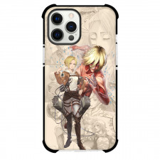 Attack On Titan Annie Phone Case For iPhone Samsung Galaxy Pixel OnePlus Vivo Xiaomi Asus Sony Motorola Nokia - Annie Leonhart have Gadget with Multi Activities Background