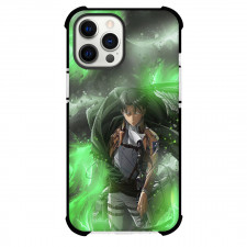 Attack On Titan Levi Phone Case For iPhone Samsung Galaxy Pixel OnePlus Vivo Xiaomi Asus Sony Motorola Nokia - Levi Green Shade Movie Poster
