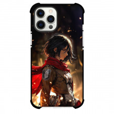 Attack On Titan Mikasa Phone Case For iPhone Samsung Galaxy Pixel OnePlus Vivo Xiaomi Asus Sony Motorola Nokia - Mikasa Ackerman Give Decent Look with Blury Background