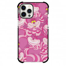 Alice's Wonderland Bakery Cheshire Cat Phone Case For iPhone And Samsung Galaxy Devices - Cheshire Cat Pink Pattern Art