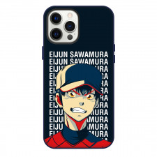 Ace Of The Diamond Sawamura Phone Case For iPhone Samsung Galaxy Pixel OnePlus Vivo Xiaomi Asus Sony Motorola Nokia - Sawamura Grin Portrait Illustration Poster