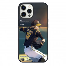 Ace Of The Diamond Sawamura Phone Case For iPhone Samsung Galaxy Pixel OnePlus Vivo Xiaomi Asus Sony Motorola Nokia - Sawamura Tiger 18 Pitcher Fierce Poster