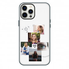 Elizabeth Olsen Phone Case For iPhone Samsung Galaxy Pixel OnePlus Vivo Xiaomi Asus Sony Motorola Nokia - Elizabeth Olsen Heart Smile Portrait Collage In White Background