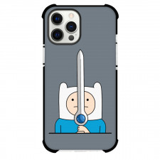 Adventure Time Finn The Human For iPhone Samsung Galaxy Pixel OnePlus Vivo Xiaomi Asus Sony Motorola Nokia - Finn The Human Holding Sword Illustration