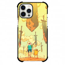 Adventure Time Finn The Human For iPhone Samsung Galaxy Pixel OnePlus Vivo Xiaomi Asus Sony Motorola Nokia - Finn The Human Walking Swords Background