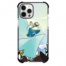 Adventure Time Ice King For iPhone Samsung Galaxy Pixel OnePlus Vivo Xiaomi Asus Sony Motorola Nokia - Ice King Holding Penguin Illustration