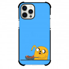 Adventure Time Jake The Dog For iPhone Samsung Galaxy Pixel OnePlus Vivo Xiaomi Asus Sony Motorola Nokia - Jake The Dog Frying Bacon Illustration