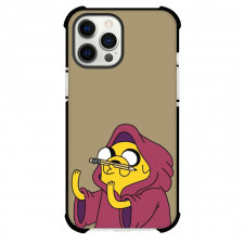 Adventure Time Jake The Dog For iPhone Samsung Galaxy Pixel OnePlus Vivo Xiaomi Asus Sony Motorola Nokia - Jake The Dog Side Portrait Brown Background