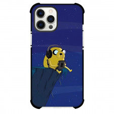 Adventure Time Jake The Dog For iPhone Samsung Galaxy Pixel OnePlus Vivo Xiaomi Asus Sony Motorola Nokia - Jake The Dog Sitting On Cliff Illustration