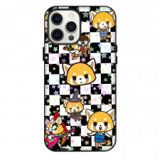 Aggretsuko Phone Case For iPhone Samsung Galaxy Pixel OnePlus Vivo Xiaomi Asus Sony Motorola Nokia - Different Moods Collage Black And White Background
