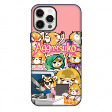 Aggretsuko Phone Case For iPhone Samsung Galaxy Pixel OnePlus Vivo Xiaomi Asus Sony Motorola Nokia - Different moods Sticker Collage Series Poster