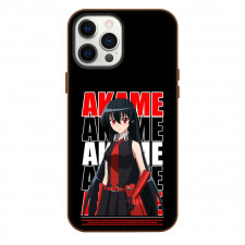 Akame Ga Kill Akame Phone Case For iPhone Samsung Galaxy Pixel OnePlus Vivo Xiaomi Asus Sony Motorola Nokia - Akame Portrait Poster In Black Background