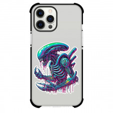 Aliens Phone Case For iPhone Samsung Galaxy Pixel OnePlus Vivo Xiaomi Asus Sony Motorola Nokia - Xenomorph Dripping Neon Side Portrait Sticker