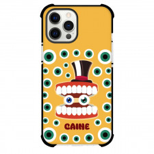 The Amazing Digital Circus Caine Phone Case For iPhone Samsung Galaxy Pixel OnePlus Vivo Xiaomi Asus Sony Motorola Nokia - Caine Green Eyes Yellow Background
