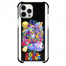 The Amazing Digital Circus Phone Case For iPhone Samsung Galaxy Pixel OnePlus Vivo Xiaomi Asus Sony Motorola Nokia - Characters Black Background Poster