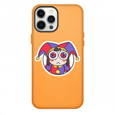 The Amazing Digital Circus Pomni Phone Case For iPhone Samsung Galaxy Pixel OnePlus Vivo Xiaomi Asus Sony Motorola Nokia - Pomni Head Sticker Art