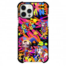 The Amazing Digital Circus Pomni Phone Case For iPhone Samsung Galaxy Pixel OnePlus Vivo Xiaomi Asus Sony Motorola Nokia - Pomni Neon Pen Background