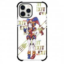 The Amazing Digital Circus Pomni Phone Case For iPhone Samsung Galaxy Pixel OnePlus Vivo Xiaomi Asus Sony Motorola Nokia - Pomni Standing Exit Word Art