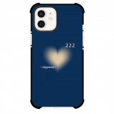Angel Numbers 222 Phone Case For iPhone Samsung Galaxy Pixel OnePlus Vivo Xiaomi Asus Sony Motorola Nokia - Angel Numbers 222 Alignment Beige Heart Shape On Blue Background