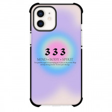 Angel Numbers 333 Phone Case For iPhone Samsung Galaxy Pixel OnePlus Vivo Xiaomi Asus Sony Motorola Nokia - Angel Numbers 333 Mind Body And Spirit On Purple Background