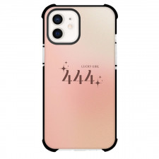 Angel Numbers 444 Phone Case For iPhone Samsung Galaxy Pixel OnePlus Vivo Xiaomi Asus Sony Motorola Nokia - Angel Numbers 444 Lucky Girl On Pink Beige Gradient Background