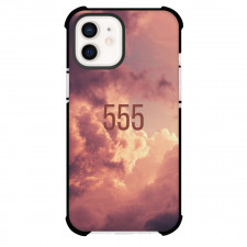 Angel Numbers 555 Phone Case For iPhone Samsung Galaxy Pixel OnePlus Vivo Xiaomi Asus Sony Motorola Nokia - Angel Numbers 555 On Red Sky Background