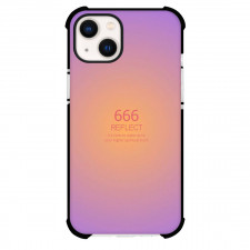 Angel Numbers 666 Phone Case For iPhone Samsung Galaxy Pixel OnePlus Vivo Xiaomi Asus Sony Motorola Nokia - Angel Numbers 666 Reflect On Pink Orange Gradient Background
