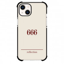 Angel Numbers 666 Phone Case For iPhone Samsung Galaxy Pixel OnePlus Vivo Xiaomi Asus Sony Motorola Nokia - Angel Numbers 666 Reflection On Beige Background
