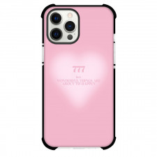 Angel Numbers 777 Phone Case For iPhone Samsung Galaxy Pixel OnePlus Vivo Xiaomi Asus Sony Motorola Nokia - Angel Numbers 777 Luck Wonderful Things Are About On Baby Pink Background