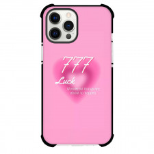 Angel Numbers 777 Phone Case For iPhone Samsung Galaxy Pixel OnePlus Vivo Xiaomi Asus Sony Motorola Nokia - Angel Numbers 777 Luck Wonderful Things Are About On Pink Background