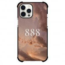 Angel Numbers 888 Phone Case For iPhone Samsung Galaxy Pixel OnePlus Vivo Xiaomi Asus Sony Motorola Nokia - Angel Numbers 888 On Sunset Background