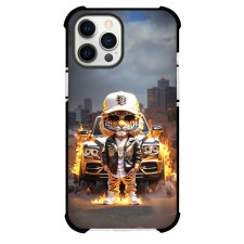 Animal Tiger Phone Case For iPhone Samsung Galaxy Pixel OnePlus Vivo Xiaomi Asus Sony Motorola Nokia - Animal Tiger Hip Hop Tiger Standing Infront of Burning Car Poster