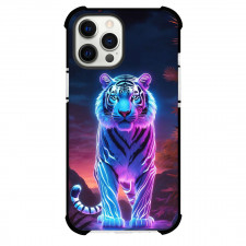 Animal Tiger Phone Case For iPhone Samsung Galaxy Pixel OnePlus Vivo Xiaomi Asus Sony Motorola Nokia - Animal Tiger Neon Effect Tiger Standing Digital Art Poster