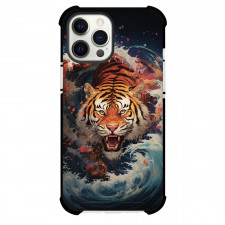 Animal Tiger Phone Case For iPhone Samsung Galaxy Pixel OnePlus Vivo Xiaomi Asus Sony Motorola Nokia - Animal Tiger Roaring With Sea Wave Art Poster