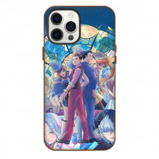 Apollo Justice Ace Attorney Trilogy Case For iPhone Samsung Galaxy Pixel OnePlus Vivo Xiaomi Asus Sony Motorola Nokia - Characters Poster In Mosaic Background