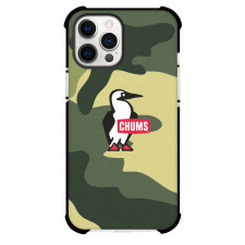 Chums Phone Case For iPhone Samsung Galaxy Pixel OnePlus Vivo Xiaomi Asus Sony Motorola Nokia - Chums Logo Green Camo Background
