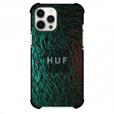 HUF Phone Case For iPhone Samsung Galaxy Pixel OnePlus Vivo Xiaomi Asus Sony Motorola Nokia - HUF Unique Green White Red Background