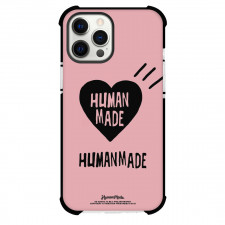 Human Made Phone Case For iPhone Samsung Galaxy Pixel OnePlus Vivo Xiaomi Asus Sony Motorola Nokia - Human Made Heart Shape On Pink Background