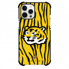 Human Made Phone Case For iPhone Samsung Galaxy Pixel OnePlus Vivo Xiaomi Asus Sony Motorola Nokia - Human Made Tiger Cartoon Art Yellow Black Strip Background