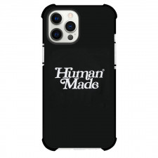 Human Made Phone Case For iPhone Samsung Galaxy Pixel OnePlus Vivo Xiaomi Asus Sony Motorola Nokia - Human Made Written On Black Background