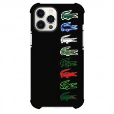 Lacoste Phone Case For iPhone Samsung Galaxy Pixel OnePlus Vivo Xiaomi Asus Sony Motorola Nokia - Lacoste Colors Black Background