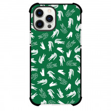 Lacoste Phone Case For iPhone Samsung Galaxy Pixel OnePlus Vivo Xiaomi Asus Sony Motorola Nokia - Lacoste White And Line Art Pattern