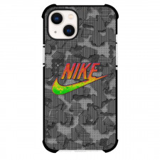 Nike Phone Case For iPhone Samsung Galaxy Pixel OnePlus Vivo Xiaomi Asus Sony Motorola Nokia - Nike Logo On Grayscale Camouflage Background
