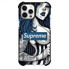 Supreme Case For iPhone Samsung Galaxy Pixel OnePlus Vivo Xiaomi Asus Sony Motorola Nokia - Girl Tattoo Illustration
